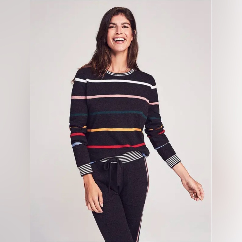 Faherty Surf Sweater in Multi Ski Stripes, Size XS